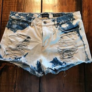 Ranbeeri Bleached Distressed Shorts